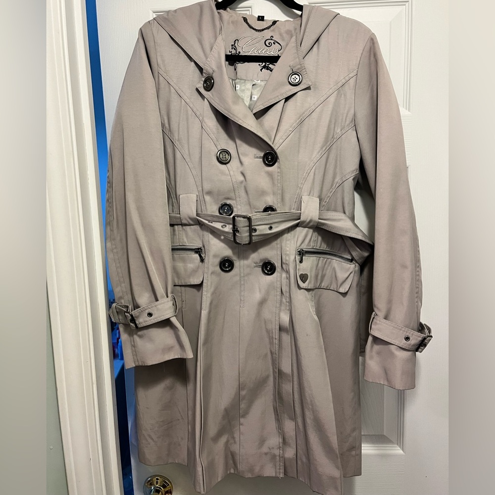 GUESS raincoat, work coat, light coat with hood